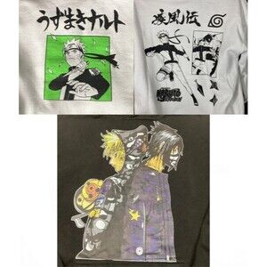 Naruto Hoodies-Jon Lauren-Black & White-Graphic-Shippuden Uzumaki Sasuki-Shonen